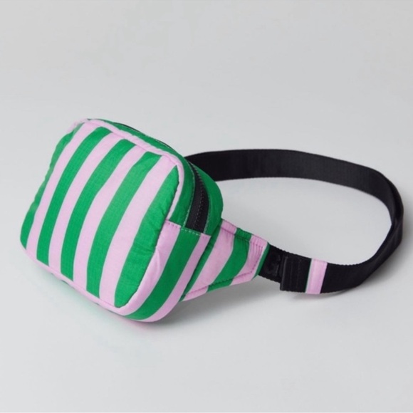 BNWT Baguu Pink Green Fanny Pack Belt Bag - Picture 5 of 6